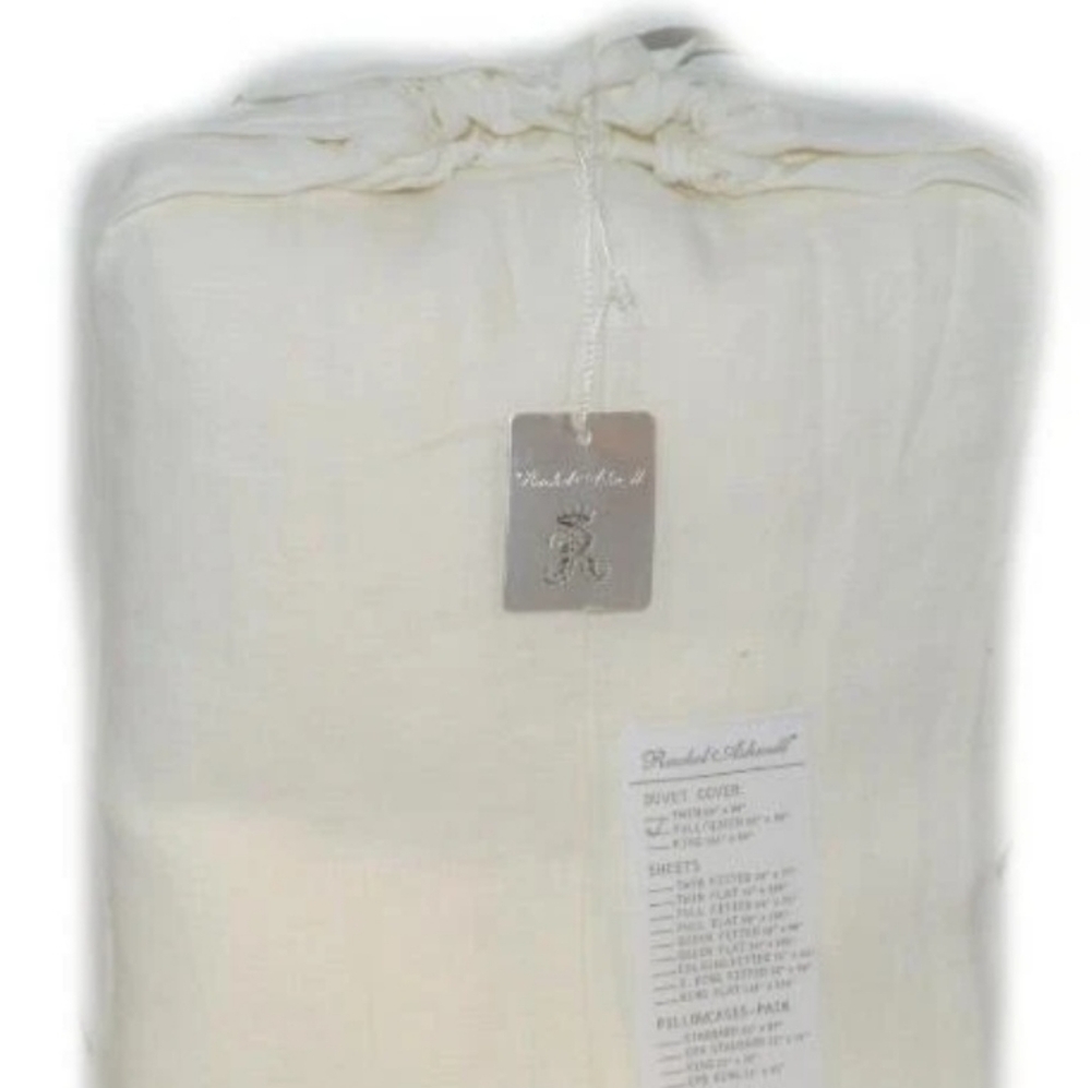 New Rachel Ashwell Simply Shabby PRAIRE WHIPSTITCH COLOR WHITE F/Q DUVET…